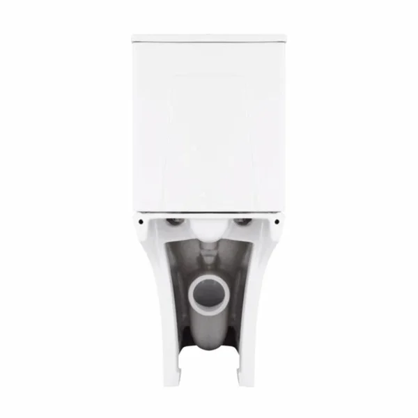 Унітаз-компакт Qtap QT24221215AW Presto Quadro керамічний білий безобідковий з сидінням Soft-close (QT24221215AW)