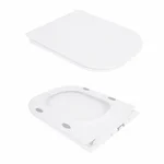 Унітаз-компакт Qtap QT24221215AW Presto Quadro керамічний білий безобідковий з сидінням Soft-close (QT24221215AW)