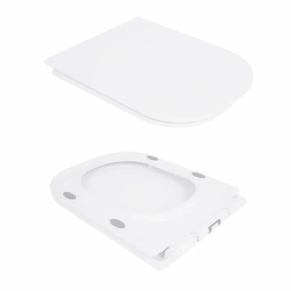 Унітаз-компакт Qtap QT24221215AW Presto Quadro керамічний білий безобідковий з сидінням Soft-close (QT24221215AW)