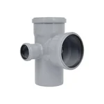 Хрестовина каналізаційна шумопоглинаюча TA Sewage 110×50 мм 90° поліпропіленова сіра (CZ110120)