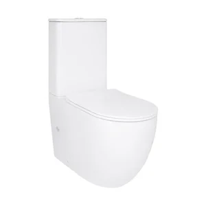Унитаз напольный Qtap Robin New Ultra Quiet безободковый с сиденьем Soft-Close WHITE QT13226083AW