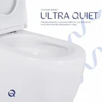 Унітаз-компакт підлоговий Qtap Robin New Ultra Quiet білий безобідковий з сидінням Soft-close (QT13226083AW)