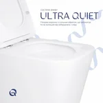 Унітаз підвісний Qtap QT17332303AW Tern Ultra Quiet білий безобідковий з сидінням soft-close (QT17332303AW)