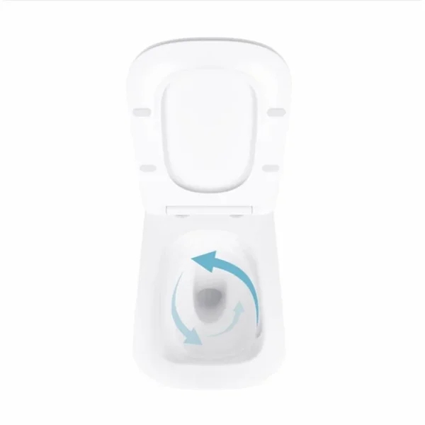 Унітаз підвісний Qtap QT17332303AW Tern Ultra Quiet білий безобідковий з сидінням soft-close (QT17332303AW)