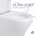 Унітаз-компакт підлоговий Qtap QT18226092AW Virgo Ultra Quiet керамічний білий, безобідковий з сидінням Soft-close (QT18226092AW)