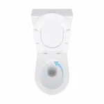 Унітаз-компакт підлоговий Qtap QT18226092AW Virgo Ultra Quiet керамічний білий, безобідковий з сидінням Soft-close (QT18226092AW)
