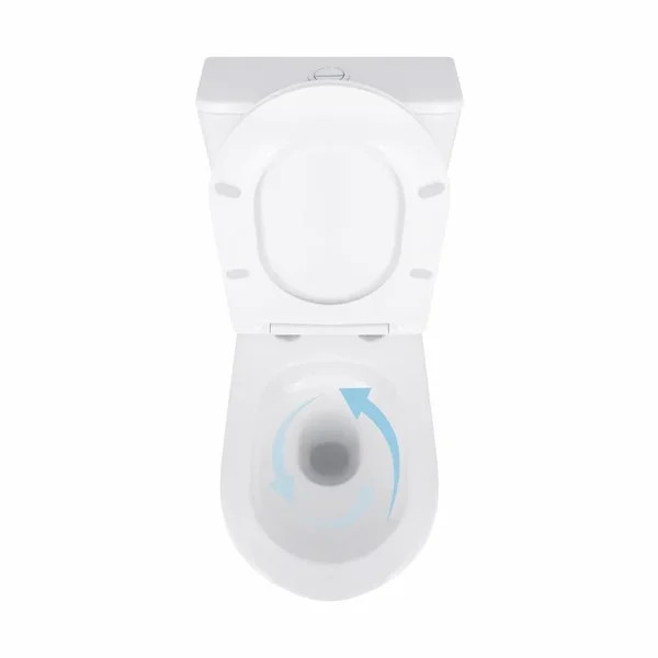 Унітаз-компакт підлоговий Qtap QT18226092AW Virgo Ultra Quiet керамічний білий, безобідковий з сидінням Soft-close (QT18226092AW)