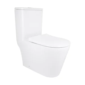 Унитаз-моноблок напольный Qtap Swan Ultra Quiet QT16226080AW белый керамический безободковый с сиденьем soft-close (QT16226080AW)