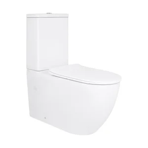 Унитаз-компакт Qtap Grand QT26228301W белый безободковый с сиденьем Soft-close и тихим смывом Ultra Quiet (QT26228301W)