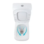 Унитаз-компакт Qtap QT27228303W Stenava белый безободковый с сиденьем Soft-close (QT27228303W)