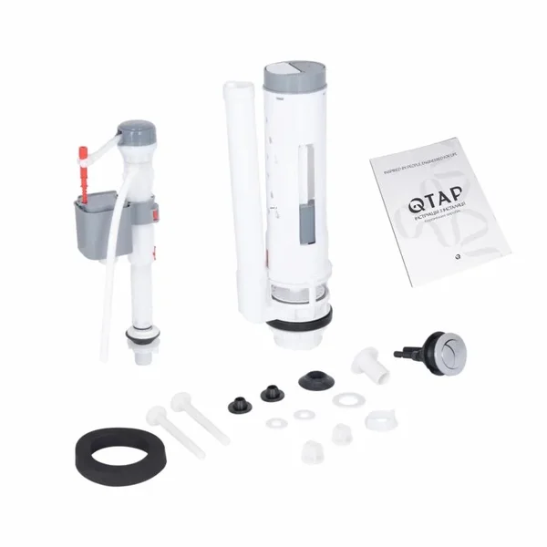 Унитаз-компакт Qtap QT27228303W Stenava белый безободковый с сиденьем Soft-close (QT27228303W)