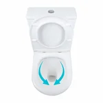 Унітаз-компакт підлоговий Qtap QT06228380BW Dove Rimless білий керамічний з дюропластовим сидінням Soft-close (QT06228380BW)