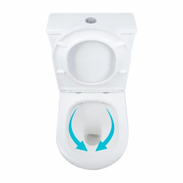 Унітаз-компакт підлоговий Qtap QT06228380BW Dove Rimless білий керамічний з дюропластовим сидінням Soft-close (QT06228380BW)