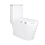 Унітаз-моноблок підлоговий Qtap Kolibri Ultra Quiet безобідковий з сидінням Soft-close WHITE QT10226380W