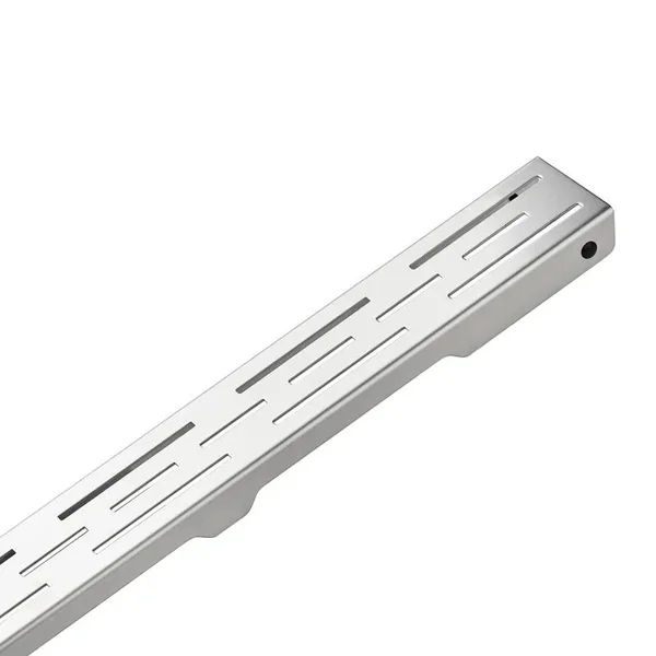 Решетка для линейного трапа Qtap Grate FD600 из нержавеющей стали цвета никель, 600 мм (QTGRATENKSFD600)