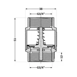 Зворотний клапан Thermo Alliance Standart TAS240W20 3/4