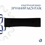 Раковина Qtap Nando LT керамическая черная матовая подвесная (QT12116146AMB)