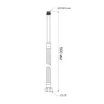 Гнучка підводка для змішувача Thermo Alliance M10x1/2В Standart нейлонова 50 см M10x1/2