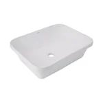 Раковина Qtap Scorpio керамическая белая врезная (QT1411K490WN)