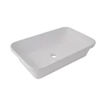 Раковина Qtap Scorpio керамическая белая врезная 615×390 мм (QT1411K491WN)