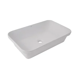 Раковина Qtap Scorpio керамическая белая врезная 615×390 мм (QT1411K491WN)