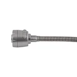 Смеситель для кухни Brinex Pure 015F41 из нержавеющей стали с гибким изливом, никель (BRIPUR015F41NKL)