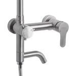 Душевая система Brinex BRIPUR1030NKL Pure 1030 из нержавеющей стали на 3 потребителя (BRIPUR1030NKL)