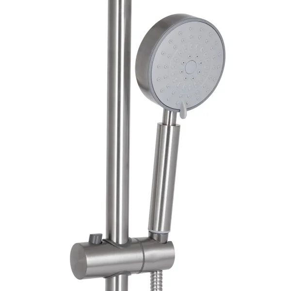 Душевая система Brinex BRIPUR1030NKL Pure 1030 из нержавеющей стали на 3 потребителя (BRIPUR1030NKL)