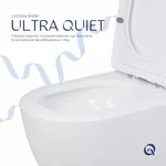 Унітаз підлоговий Qtap QT07222175TW Jay керамічний білий безобідковий із сидінням Soft-close та змивом Ultra Quiet (QT07222175TW)