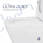 Унітаз-компакт підлоговий Qtap QT16222182TW Swan Ultra Quiet керамічний білий, безобідковий із сидінням Soft-close (QT16222182TW)