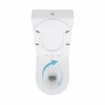 Унітаз-компакт підлоговий Qtap QT16222182TW Swan Ultra Quiet керамічний білий, безобідковий із сидінням Soft-close (QT16222182TW)
