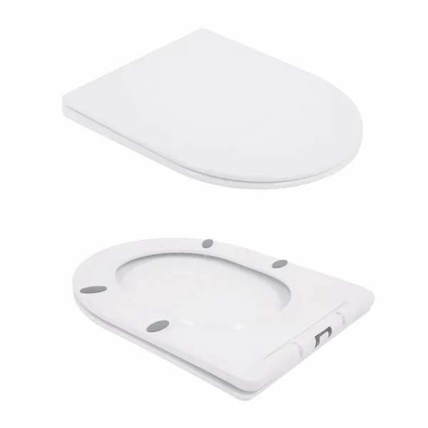 Унітаз-компакт підлоговий Qtap QT16222182TW Swan Ultra Quiet керамічний білий, безобідковий із сидінням Soft-close (QT16222182TW)