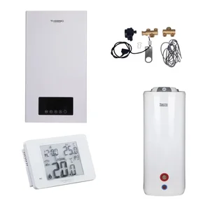 Комплексне рішення Thermo Alliance для котельні: електричний котел 10 кВт + комплект підключення бойлера + комбінований підлоговий водонагрівач 100 л