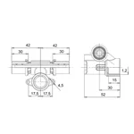 Трійник прес Icma 1/2вх20 № 422 1/2