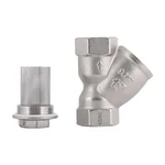 Косой фильтр грубой очистки Thermo Alliance Forte TAF124W20 латунный никелированный 3/4