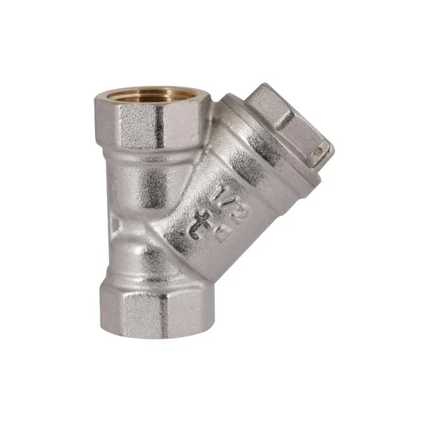 Фільтр газовий косий Thermo Alliance Standart TAS125G15 латунний нікельований 1/2