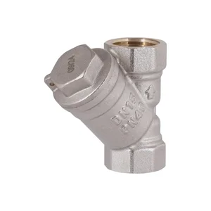 Фільтр газовий косий Thermo Alliance Standart TAS125G15 латунний нікельований 1/2