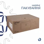 Раковина врезная Qtap Stork керамическая белая с керамическим донным клапаном (QT15116032WN47293)