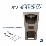 Раковина напольная моноблок Qtap Tern керамическая белая с донным клапаном (QT1711G302WN47320)
