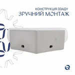 Раковина Qtap Leo N керамическая белая подвесная угловая с донным клапаном (QT11115010WN47331)