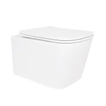 Унітаз підвісний Qtap Crow Ultra Quiet безобідковий з сідінням Soft-close QT05335170W