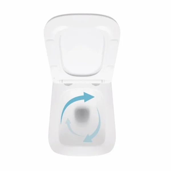 Унітаз підвісний Qtap Crow Ultra Quiet безобідковий з сідінням Soft-close QT05335170W