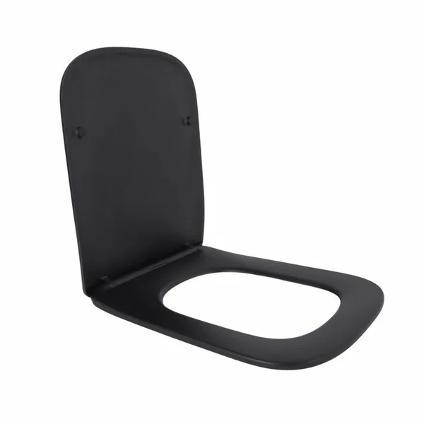 Сиденье для унитаза Qtap SD00053478 Tern дюропластовое черное матовое с микролифтом и быстрым снятием (QTSC179MB47354)
