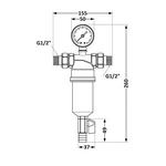 Самопромывной фильтр Thermo Alliance Standart TAS128W15 с пластиковой колбой тонкой очистки 1/2 (TAS128W15)