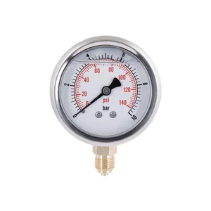 Манометр із гліцерином Thermo Alliancе Forte 10 бар, 1/4