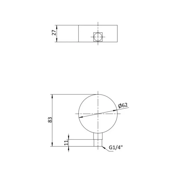 Манометр с глицерином Thermo Alliance Forte 6 бар, 1/4