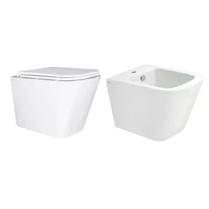 Комплект 2 в 1 Qtap Tern керамический белый подвесной с технологией Ultra Quiet (QT1733052EUQW47437)