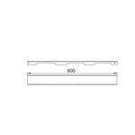 Решетка для линейного трапа SUS304 Grate FA600 (NKS) Qtap