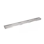 Решетка для линейного трапа Qtap SUS304 Grate FA800 из нержавеющей стали, цвет никель, 800 мм (QTGRATENKSFA800)