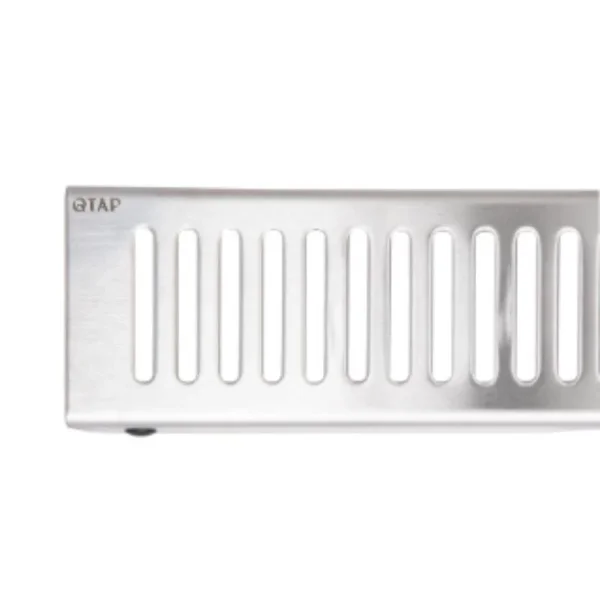 Решетка для линейного трапа Qtap SUS304 Grate FA800 из нержавеющей стали, цвет никель, 800 мм (QTGRATENKSFA800)